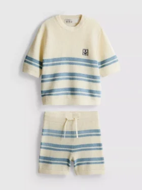 1,5-9 anos | Conjunto de camisola de malha e calções