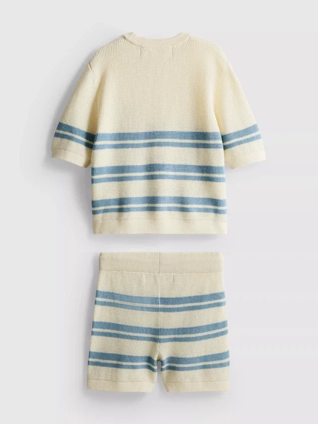 1,5-9 anos | Conjunto de camisola de malha e calções