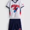 1,5-9 anos | Conjunto de t-shirt e calções de futebol do Homem-Aranha da Marvel