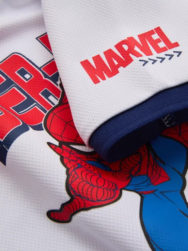 1,5-9 anos | Conjunto de t-shirt e calções de futebol do Homem-Aranha da Marvel