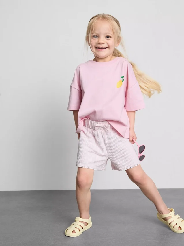 1,5-9 anos | Conjunto de t-shirt larga e calções