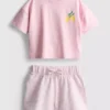 1,5-9 anos | Conjunto de t-shirt larga e calções