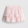 1,5-9 anos | saia-calça em camadas com acabamento em renda