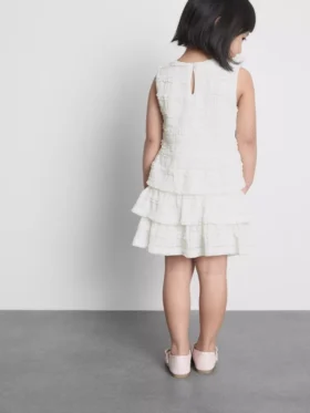 1,5-9 anos | saia-calça em camadas com acabamento em renda