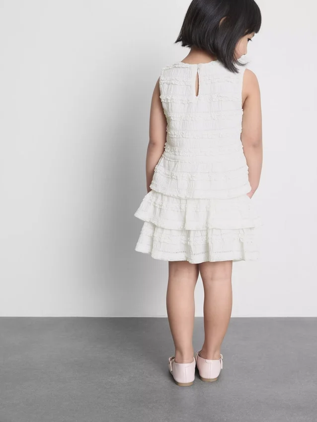 1,5-9 anos | saia-calça em camadas com acabamento em renda