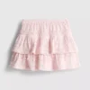 1,5-9 anos | saia-calça em camadas com acabamento em renda