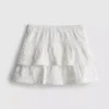 1,5-9 anos | saia-calça em camadas com acabamento em renda