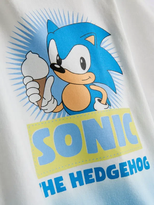 1,5-9 anos | T-shirt do Sonic the Hedgehog