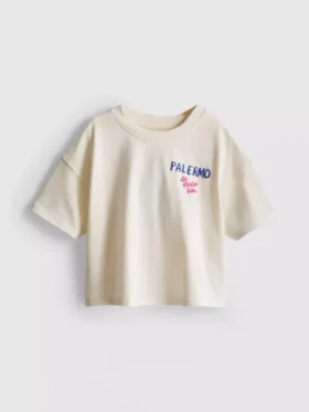 1,5-9 anos | T-shirt gráfica Palermó com corte largo