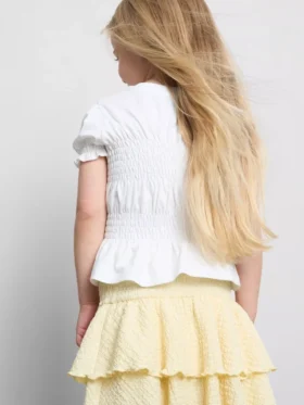 1,5-9 anos | Top com peplum franzido