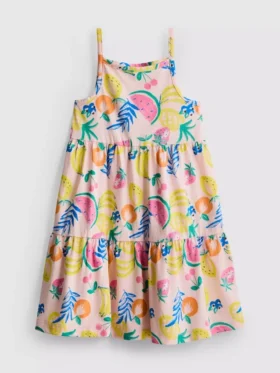 1,5-9 anos | vestido com alças e camadas