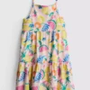 1,5-9 anos | vestido com alças e camadas