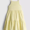 1,5-9 anos | vestido com alças e camadas