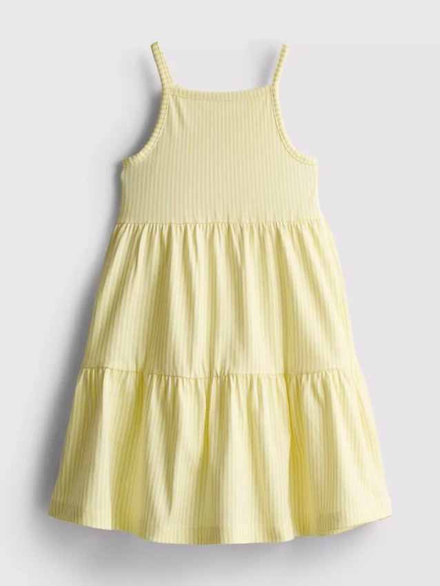 1,5-9 anos | vestido com alças e camadas