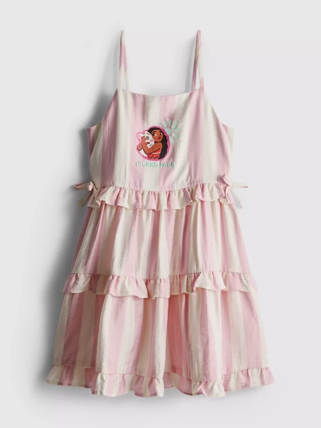 1,5-9 anos | Vestido com alças em camadas da Moana da Disney