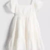 1,5-9 anos | vestido com ilhós em camadas