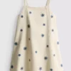 1,5-9 anos | vestido de ganga bordado