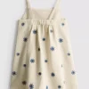 1,5-9 anos | vestido de ganga bordado