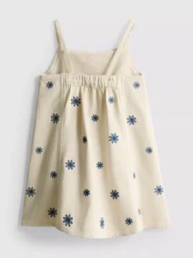 1,5-9 anos | vestido de ganga bordado