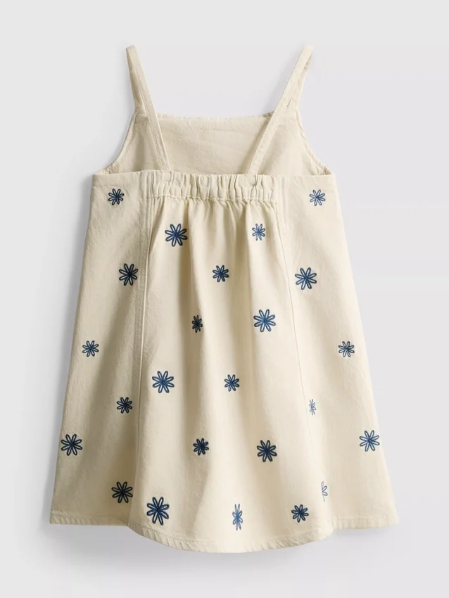 1,5-9 anos | vestido de ganga bordado