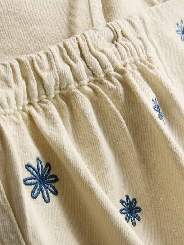 1,5-9 anos | vestido de ganga bordado