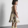 1,5-9 anos | vestido floral franzido em camadas