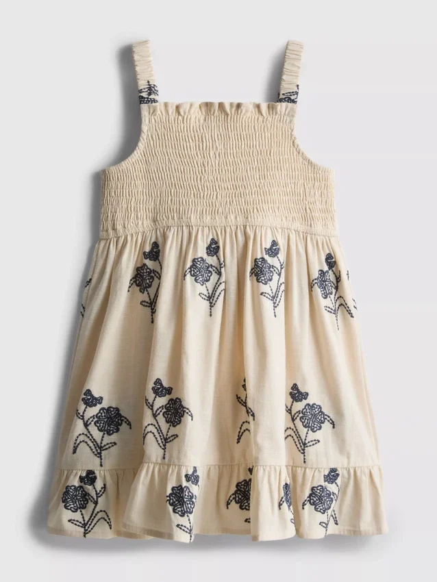1,5-9 anos | vestido floral franzido em camadas