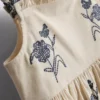 1,5-9 anos | vestido floral franzido em camadas