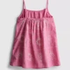 1,5-9 anos | vestido tipo camisola bordado em chambray