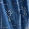 1,5-9 anos | vestido tipo camisola bordado em chambray