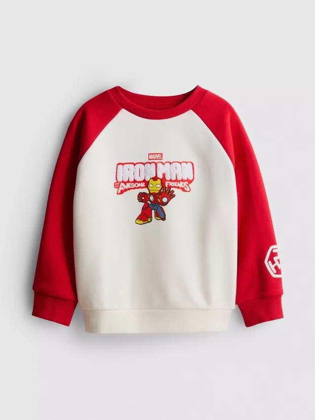 1-9 anos | Camisola do Homem de Ferro da Marvel e dos seus amigos fantásticos