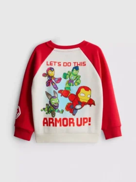 1-9 anos | Camisola do Homem de Ferro da Marvel e dos seus amigos fantásticos