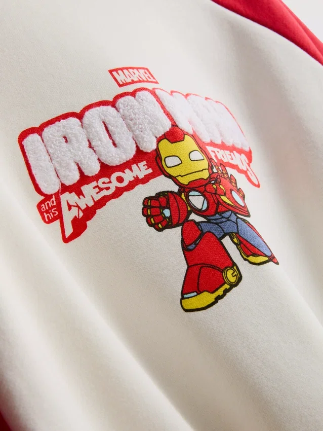 1-9 anos | Camisola do Homem de Ferro da Marvel e dos seus amigos fantásticos