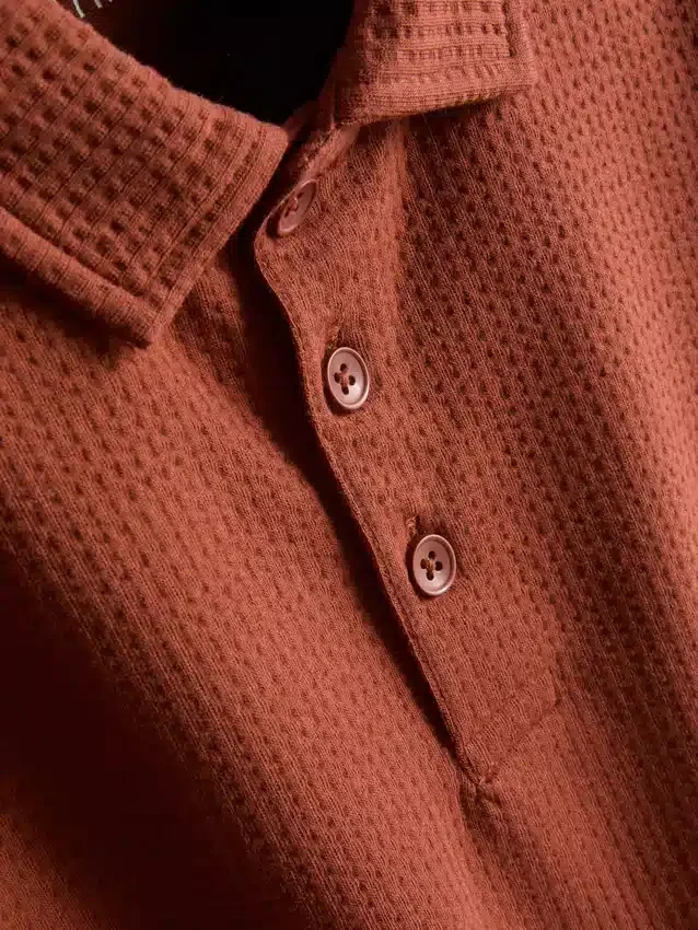 1-9 anos | Conjunto de camisa polo texturada e calções