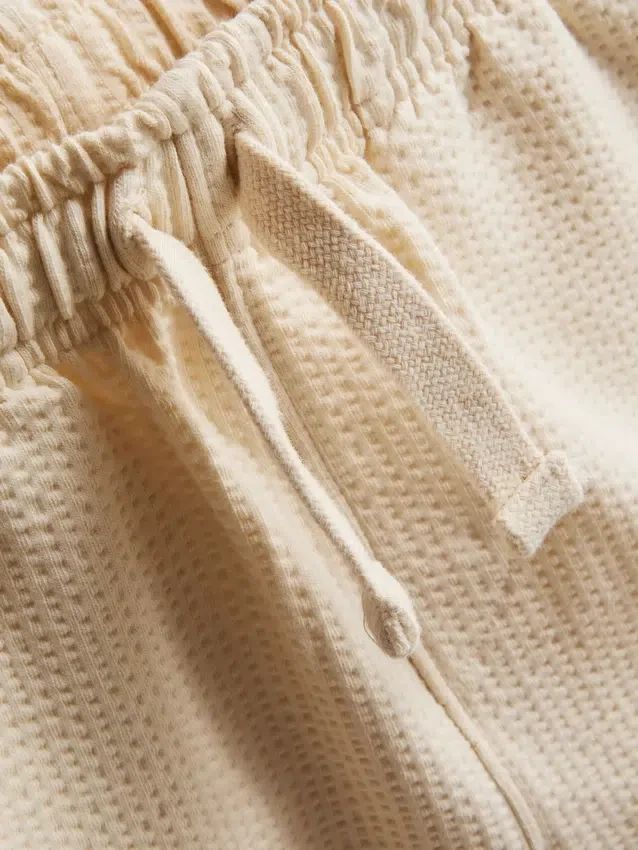 1-9 anos | Conjunto de camisa polo texturada e calções