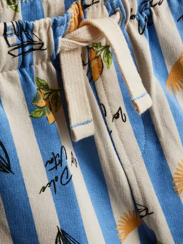 1-9 anos | Conjunto de t-shirt com estampado e calções «Dolce Vita»