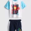 1-9 anos | Conjunto de t-shirt e calções do Homem de Ferro da Marvel