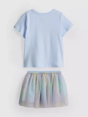 1-9 anos | Conjunto de t-shirt e saia tutu das Princesas da Disney