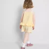 1-9 anos | Conjunto de top com peplum e calções