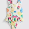 1-9 anos | fato de banho com estampado de frutas