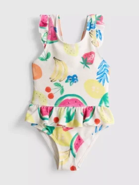 1-9 anos | fato de banho com estampado de frutas