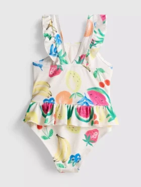 1-9 anos | fato de banho com estampado de frutas