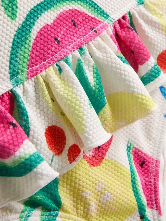 1-9 anos | fato de banho com estampado de frutas