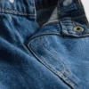 1-9 anos | Jeans com bainha com folhos