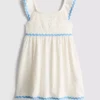1-9 anos | vestido smock com ric rac