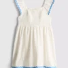 1-9 anos | vestido smock com ric rac