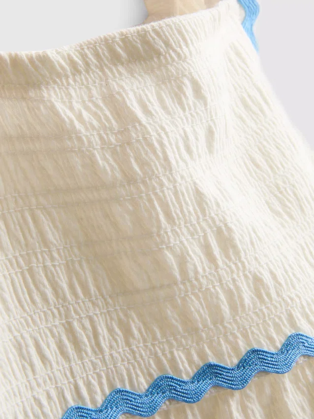 1-9 anos | vestido smock com ric rac