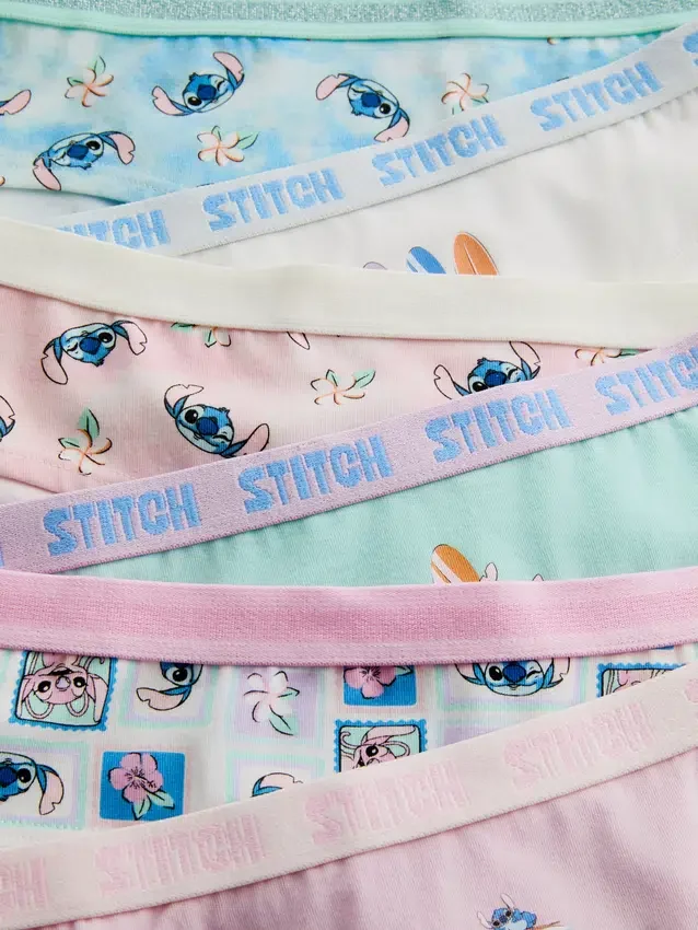 2-15 anos | Conjunto de 6 cuecas hipster do Stitch da Disney