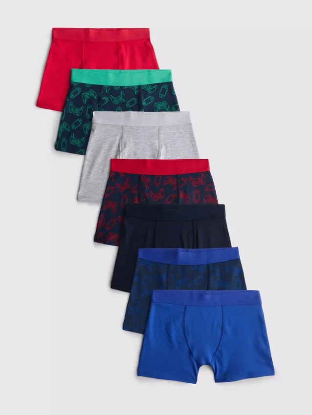 2-15 anos | Conjunto de 7 calções com estampado de Jogos