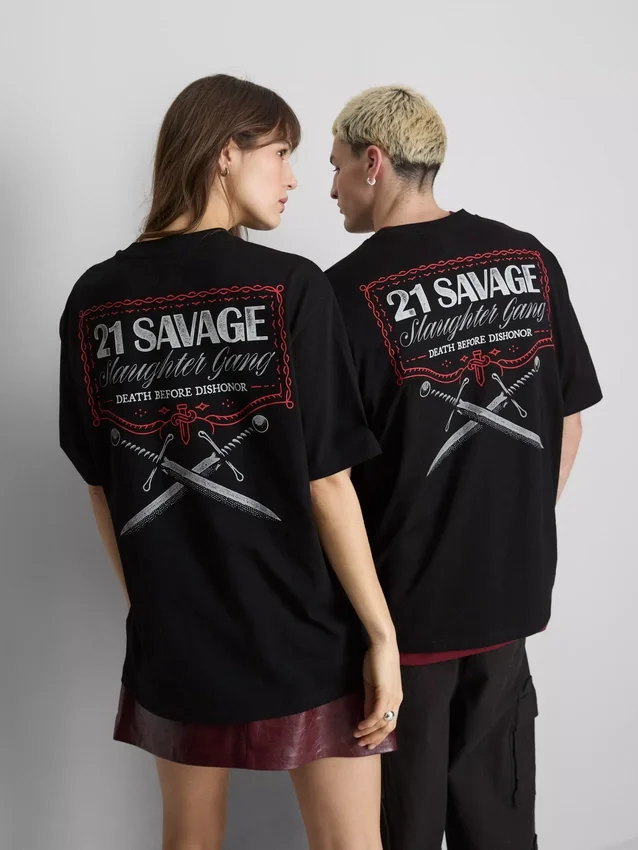 21 t-shirt de manga curta «Savage»